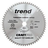 Trend CSB/CC30564 Craft Blade Cc 305mm X 64T X 30mm £52.53
